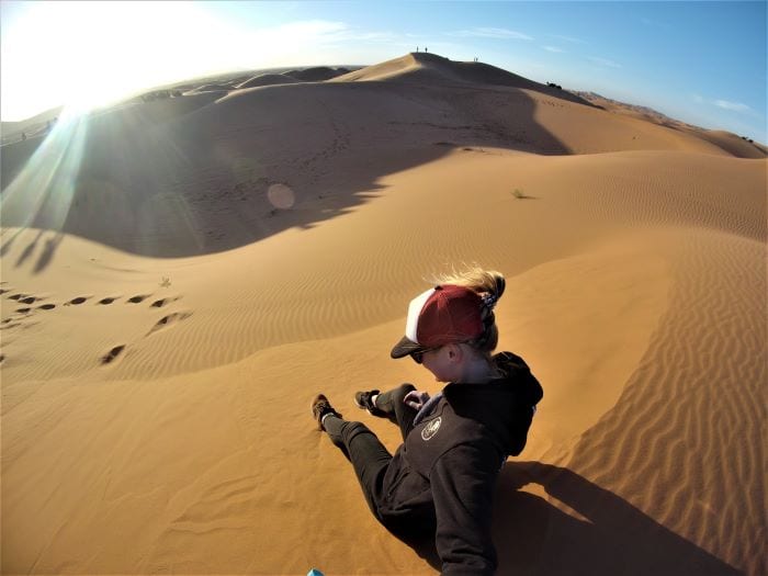 Песчаные дюны в пустыне Сахара