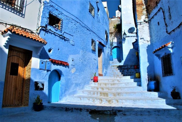 Голубой город Шефшауэн в Марокко