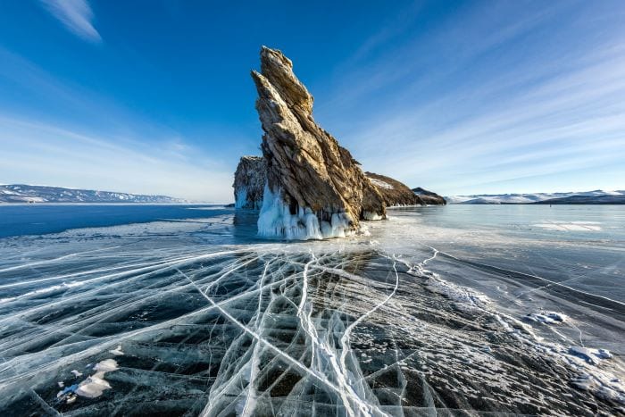Озеро Байкал зимой Бурятия