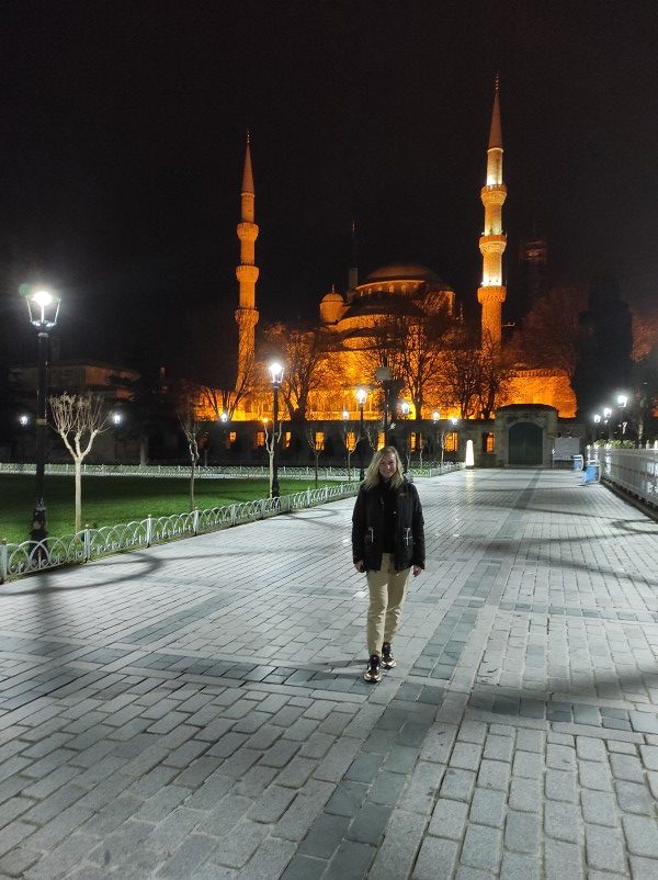 Голубая мечеть Стамбула ночью